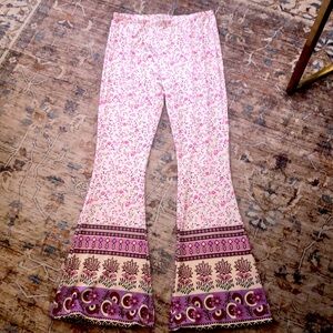 New With Tags 🏷 Vintage Polyester Retro Print Bell Bottom Pants ✨ Size Med ✨